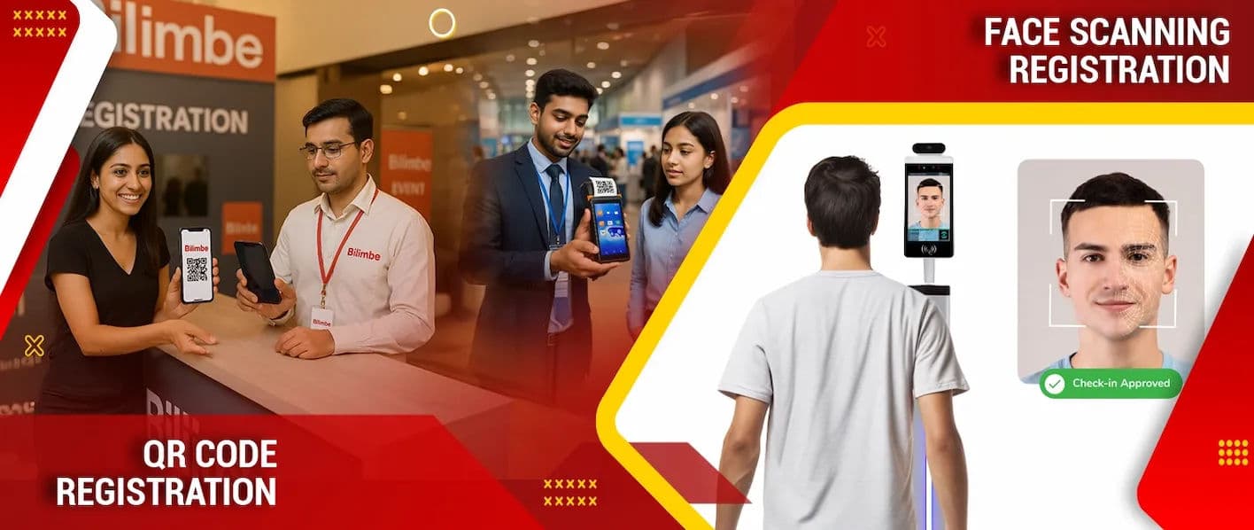 QR code event registration at a corporate event