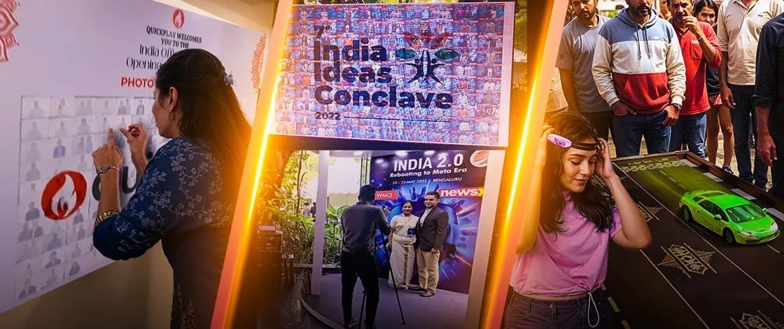 Mind control car game at an event booth