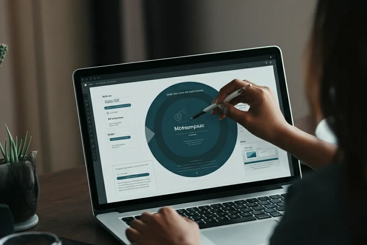 Custom event web platform on screen