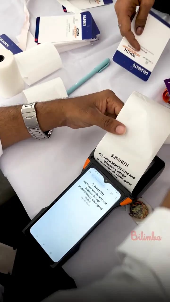 On-demand badge printing station