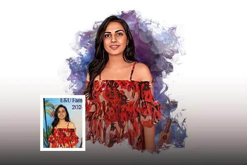 Digital caricature booth artwork