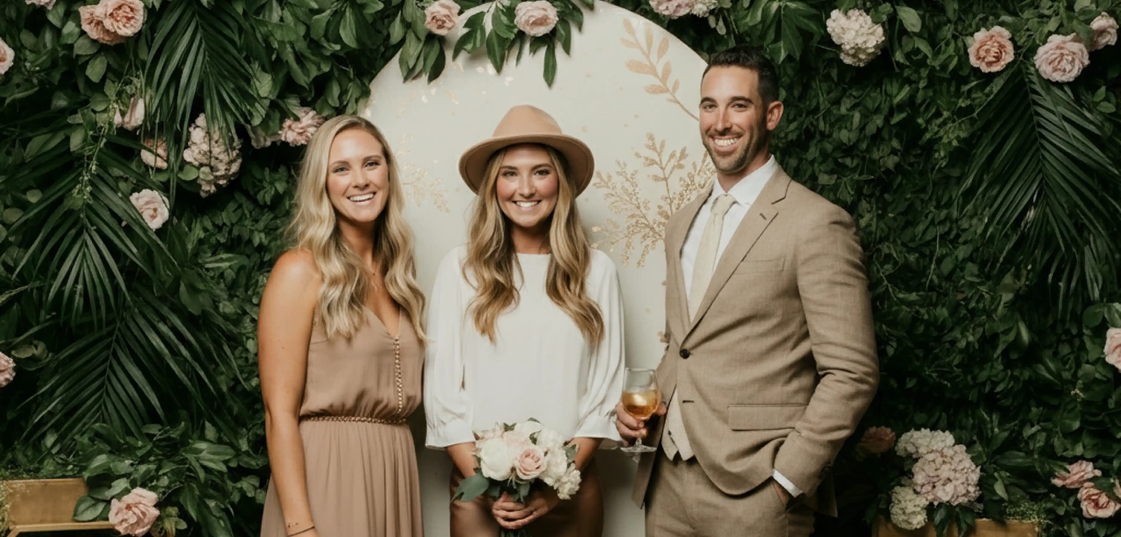Guests at a Bilimbe photo booth