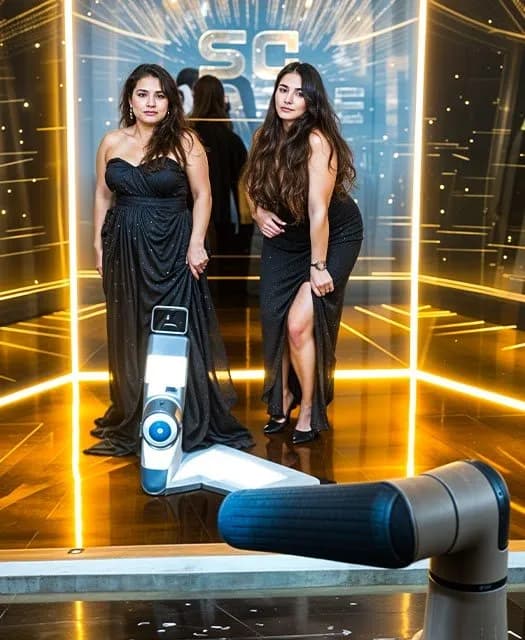 Glambot capturing a guest on the red carpet